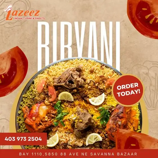 Special Indian food deals Calgary - Lazeez restaurant offers discounts