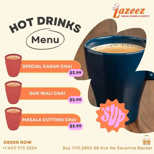 Special Indian food deals Calgary - Lazeez restaurant offers discounts